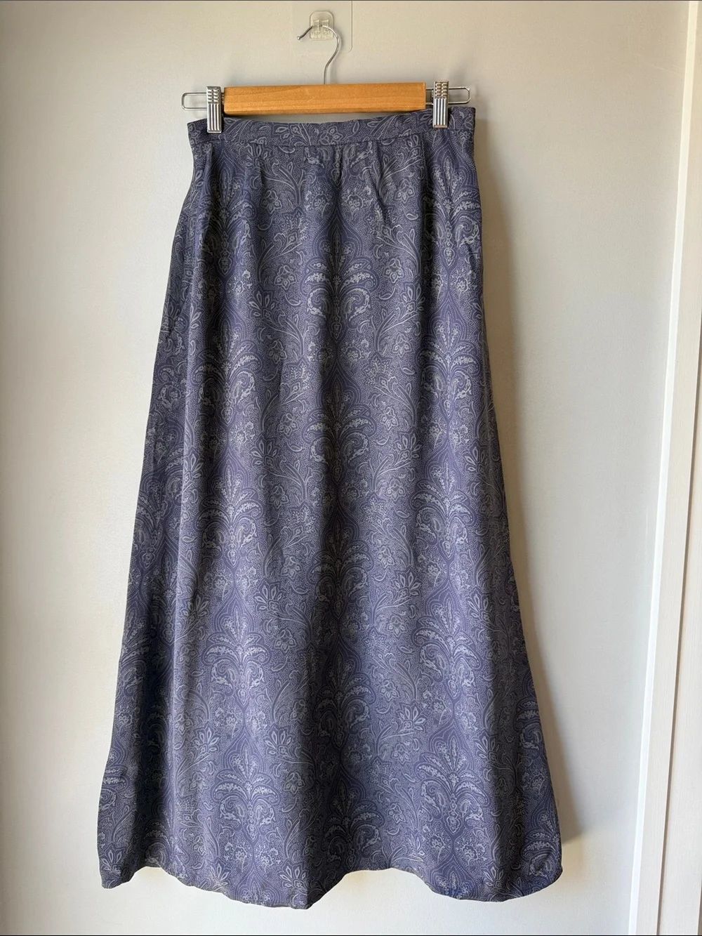 90s Silk Paisley Liz Claiborne Collection Maxi Skirt